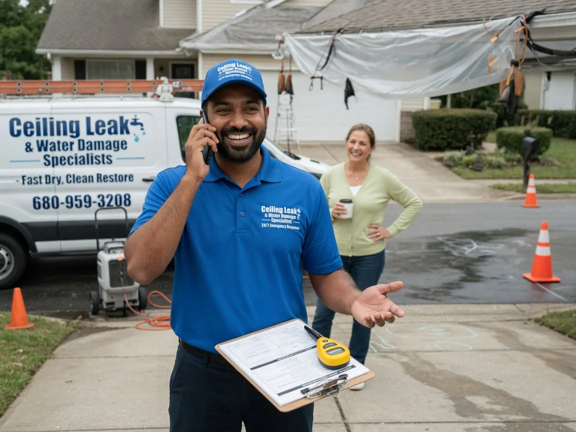 Ceiling Leak Cleanup Stewartsville, NJ FAQs
